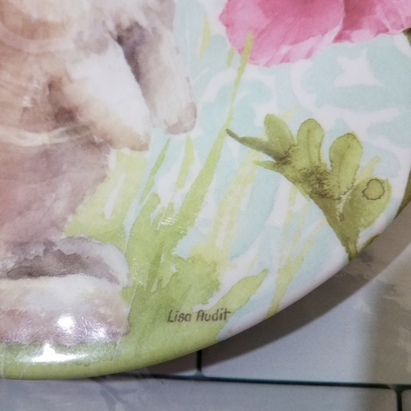 Lisa Audit Bunny Melamine 8.5 Inch Plate - Picture 6 of 6